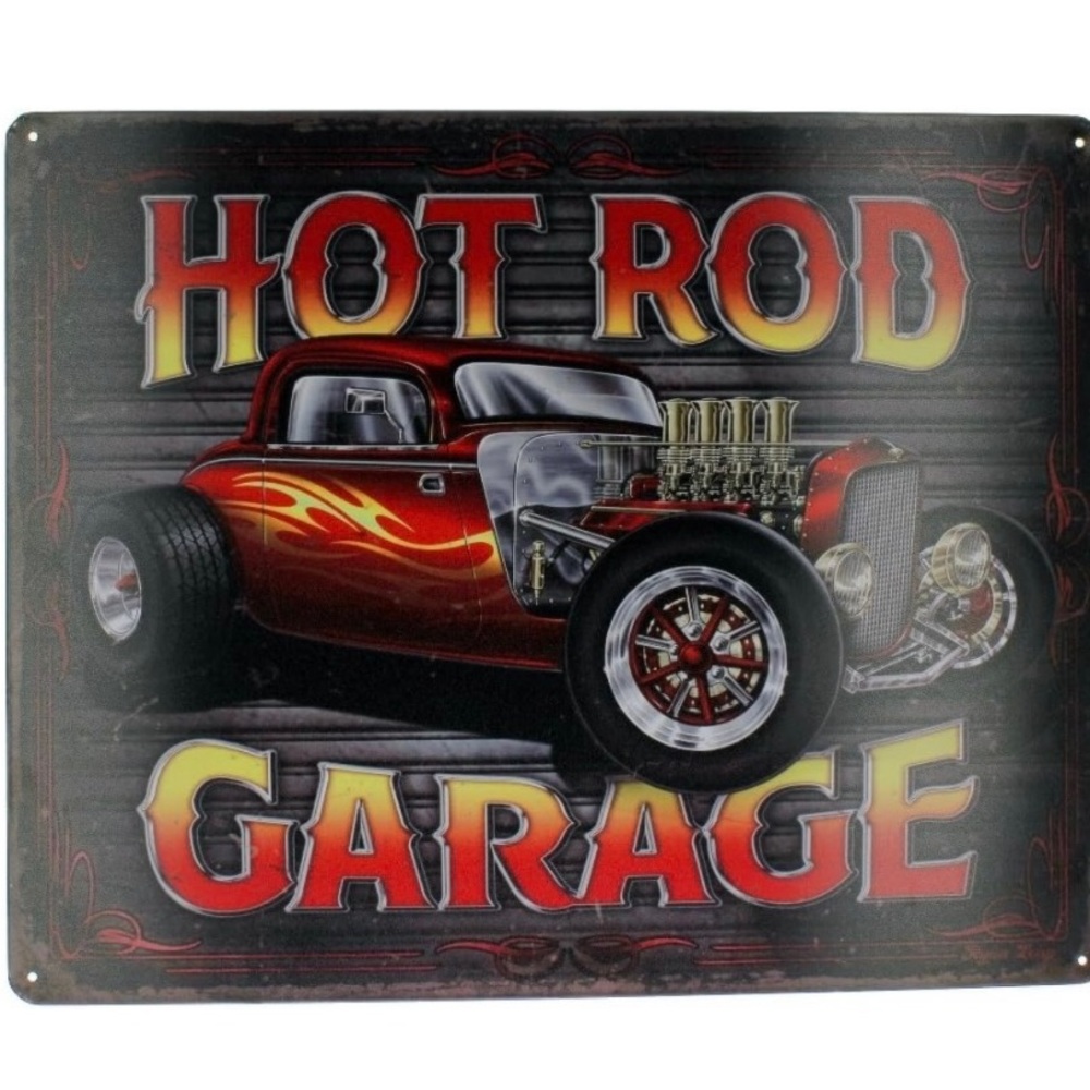 Hot Rod Tin Sign
